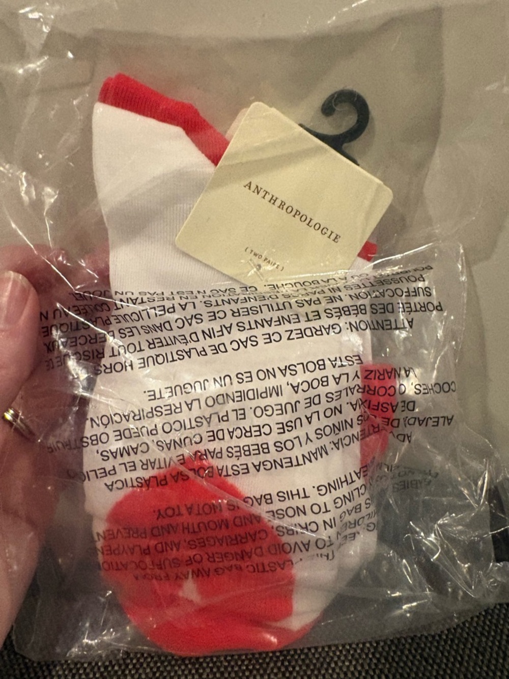 Anthropologie sheer icon socks hearts 2 pack - Picture 3 of 4